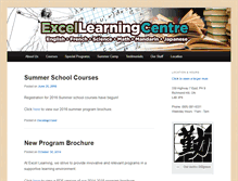 Tablet Screenshot of excellearningcentre.com